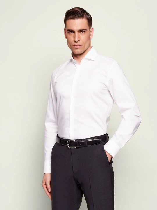Zdjęcie produktu BOSS BLACK Koszula H-HANK-SP-C1-261 | Slim Fit | easy iron biały