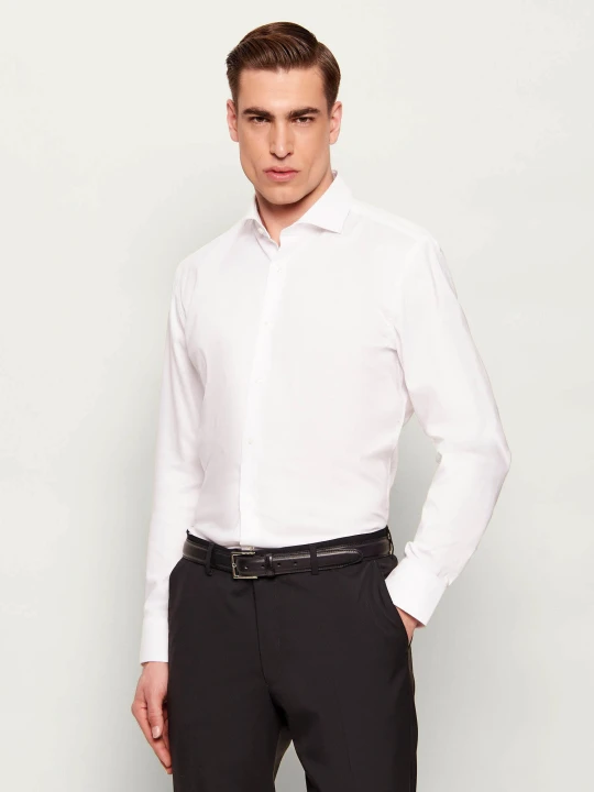 Zdjęcie produktu BOSS BLACK Koszula H-HANK-SP-C1-261 | Slim Fit | stretch biały