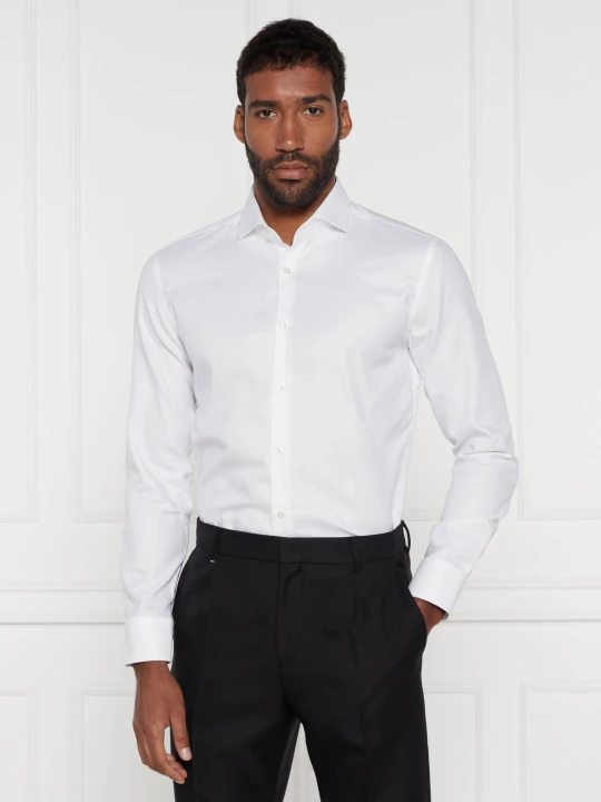 Zdjęcie produktu BOSS BLACK Koszula H-HANK-spread-C1-222 | Slim Fit biały