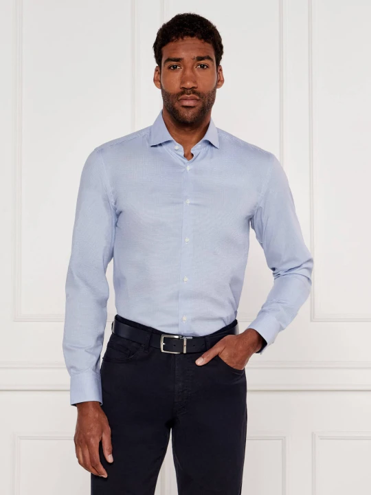 Zdjęcie produktu BOSS BLACK Koszula H-HANK-spread-C1-222 | Slim Fit | easy iron błękitny