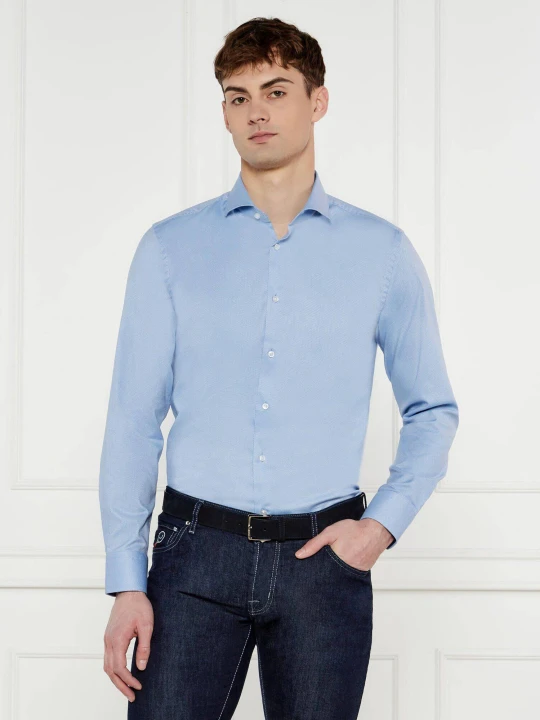 Zdjęcie produktu BOSS BLACK Koszula H-HANK-spread-C1-222 | Slim Fit | easy iron błękitny