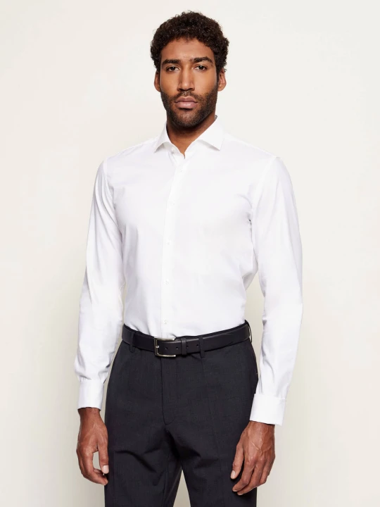 Zdjęcie produktu BOSS BLACK Koszula H-HANK-spread-DC-214 | Slim Fit biały