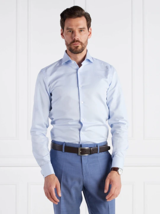 Zdjęcie produktu BOSS BLACK Koszula H-HANK-spread-DC-214 | Slim Fit niebieski