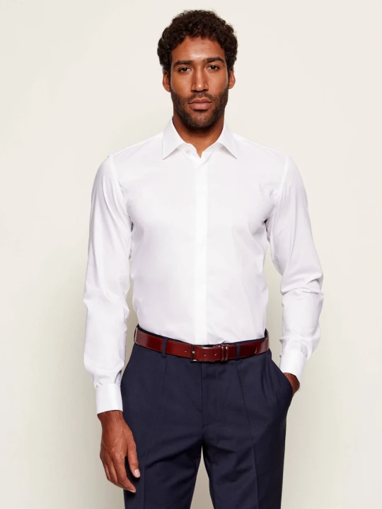 Zdjęcie produktu BOSS BLACK Koszula H-HANK-TUX1-DC-224 | Slim Fit biały