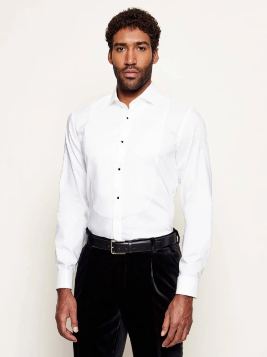 Zdjęcie produktu BOSS BLACK Koszula H-HANK-TUX3-DC-224 | Slim Fit | easy iron biały