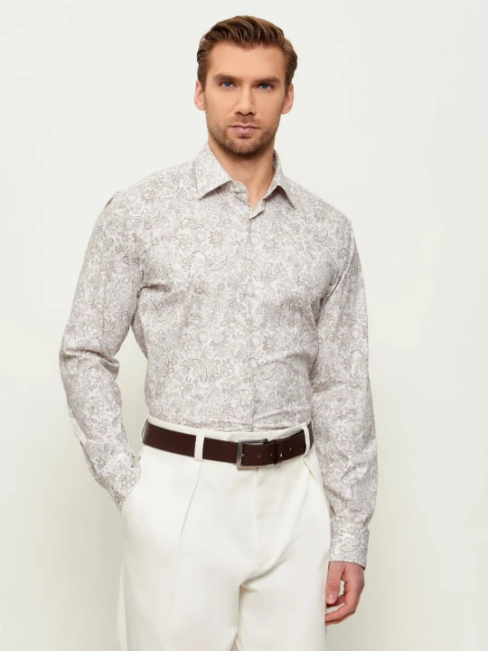 Zdjęcie produktu BOSS BLACK Koszula H-JOE-K-C1-261 | Regular Fit | stretch beżowy