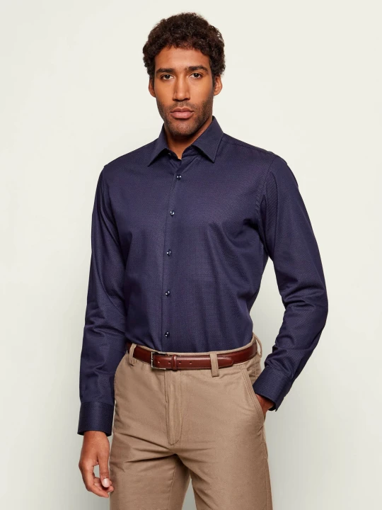 Zdjęcie produktu BOSS BLACK Koszula H-JOE-K-C1-261 | Regular Fit | stretch granatowy