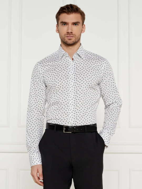 Zdjęcie produktu BOSS BLACK Koszula H-JOE-kent-C1-214 | Regular Fit | stretch biały