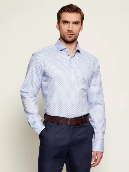 Zdjęcie produktu BOSS BLACK Koszula H-JOE-SP-C1-261 | Regular Fit | stretch błękitny