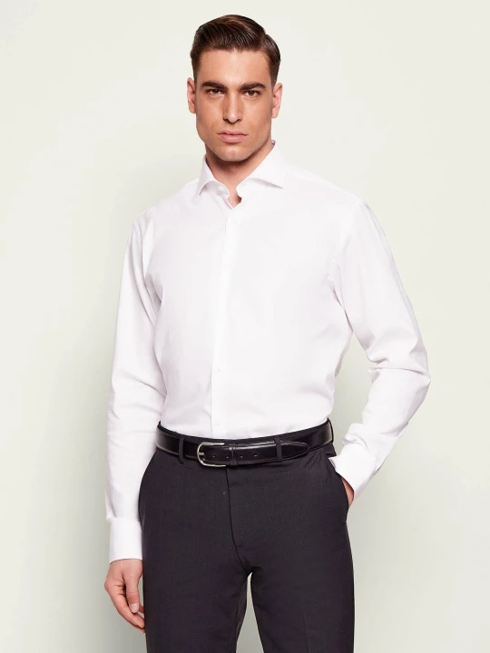 Zdjęcie produktu BOSS BLACK Koszula H-JOE-SP-C1-261 | Regular Fit | stretch biały
