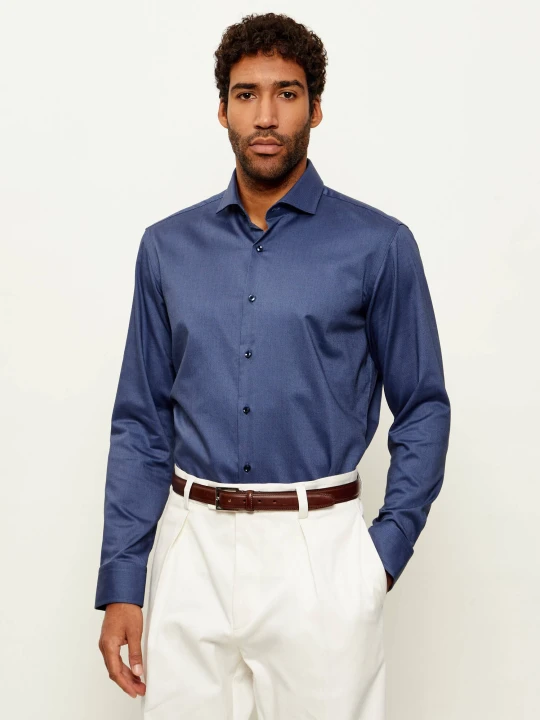 Zdjęcie produktu BOSS BLACK Koszula H-JOE-spread-C1-222 | Regular Fit | easy iron granatowy