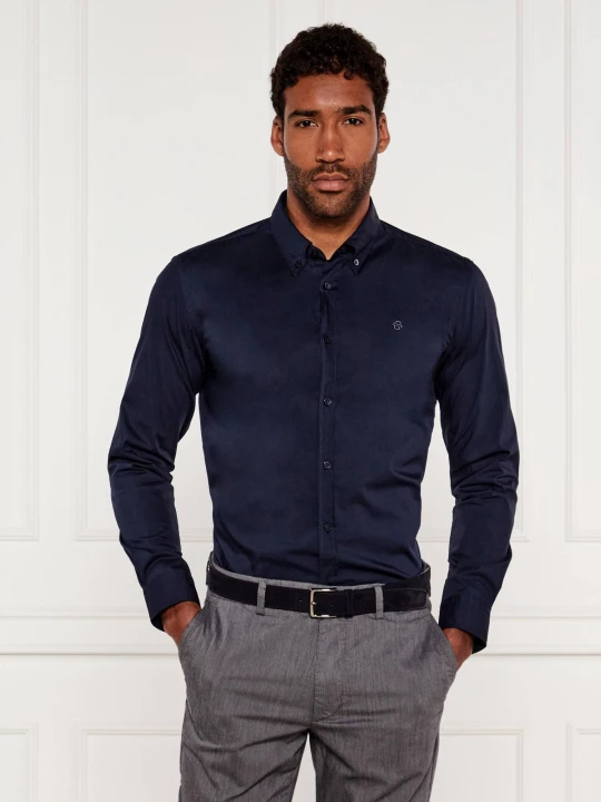 Zdjęcie produktu BOSS BLACK Koszula H-ROAN-BD-E-C1-253 | Slim Fit | stretch granatowy