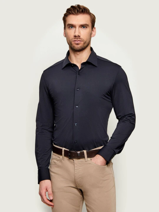 Zdjęcie produktu BOSS BLACK Koszula P-HANK-K-261 | Slim Fit | stretch granatowy