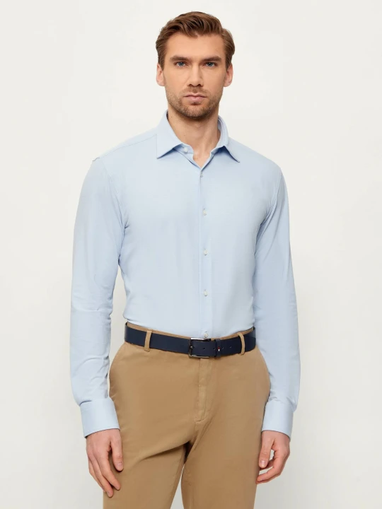 Zdjęcie produktu BOSS BLACK Koszula P-HANK-K-261 | Slim Fit | stretch błękitny