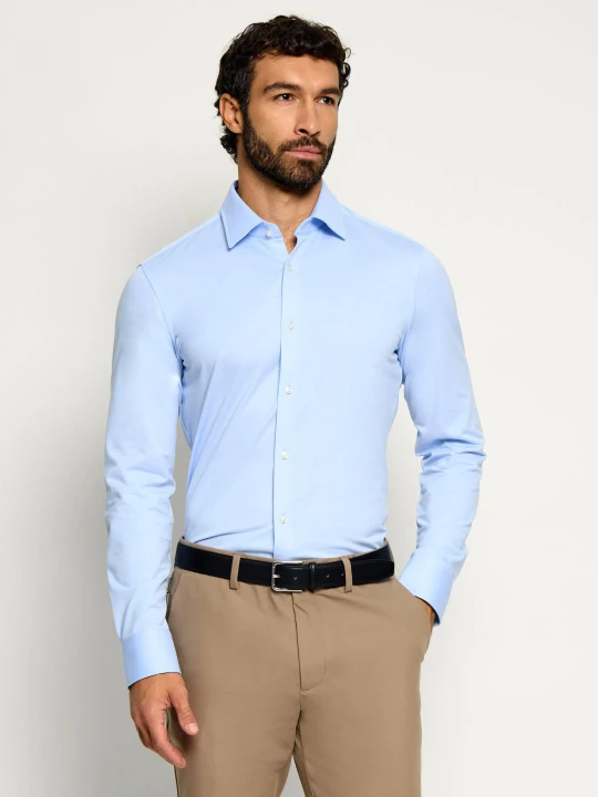 Zdjęcie produktu BOSS BLACK Koszula P-Hank-K-261 | Slim Fit | stretch błękitny