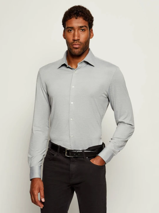 Zdjęcie produktu BOSS BLACK Koszula P-HANK-kent-C1-222 | Slim Fit szary