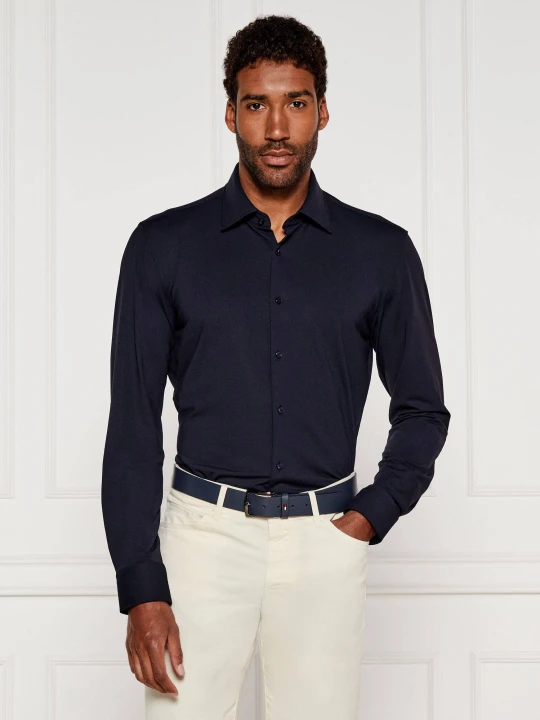 Zdjęcie produktu BOSS BLACK Koszula P-HANK-kent-C1-222 | Slim Fit granatowy