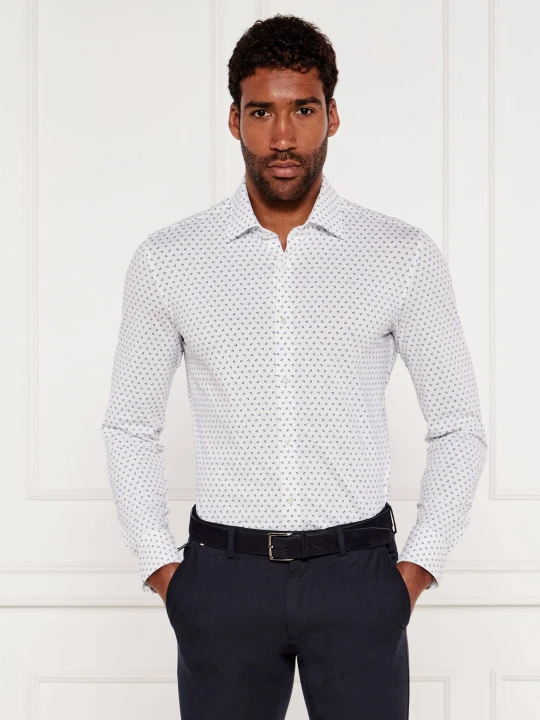 Zdjęcie produktu BOSS BLACK Koszula P-HANK-kent-C1-222 | Slim Fit biały