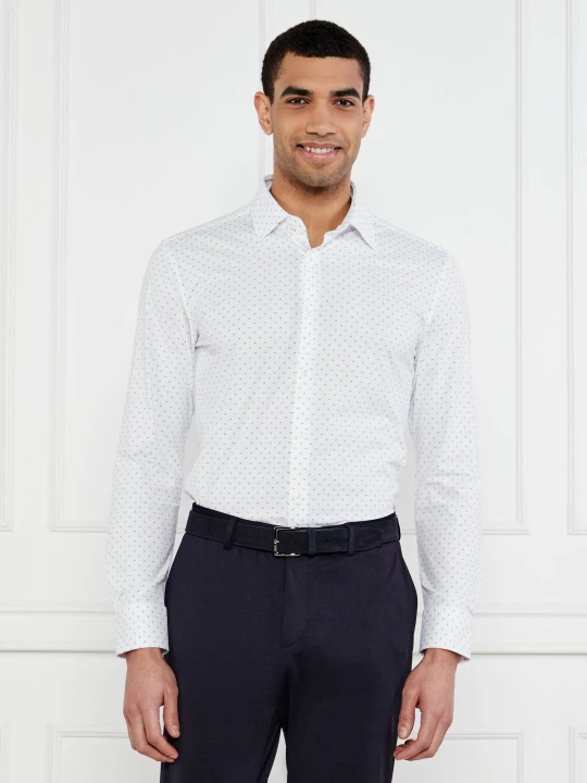 Zdjęcie produktu BOSS BLACK Koszula P-HANK-kent-C1-222 | Slim Fit biały