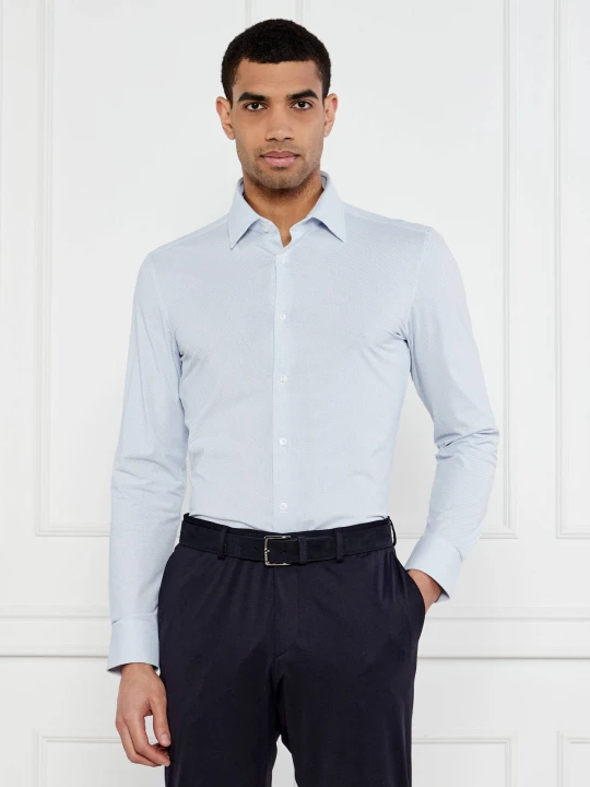 Zdjęcie produktu BOSS BLACK Koszula P-HANK-kent-C1-222 | Slim Fit błękitny