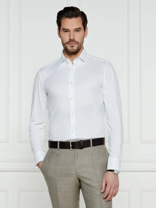 Zdjęcie produktu BOSS BLACK Koszula P-HANK-kent-C1-222 | Slim Fit biały