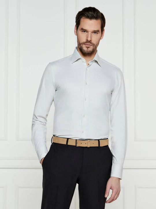 Zdjęcie produktu BOSS BLACK Koszula P-HANK-kent-C1-222 | Slim Fit biały