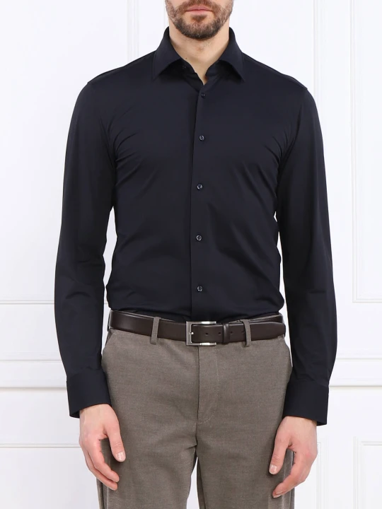 Zdjęcie produktu BOSS BLACK Koszula P-HANK-kent-C1-222 | Slim Fit granatowy