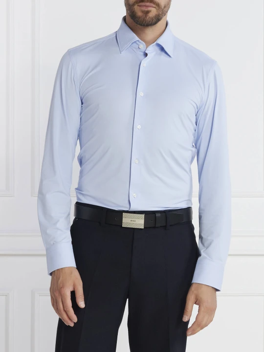 Zdjęcie produktu BOSS BLACK Koszula P-HANK-kent-C1-222 | Slim Fit błękitny