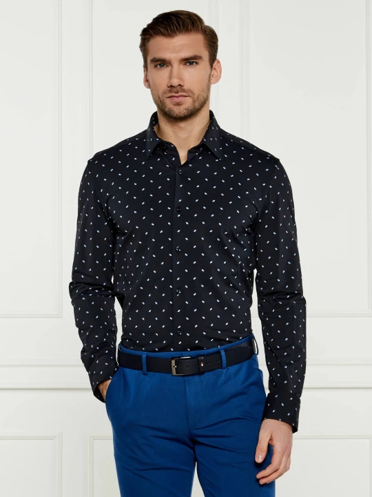 Zdjęcie produktu BOSS BLACK Koszula P-HANK-kent | Slim Fit granatowy