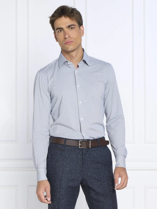 Zdjęcie produktu BOSS BLACK Koszula P-HANK-kent | Slim Fit niebieski