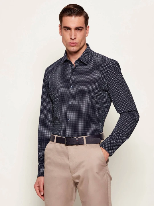 Zdjęcie produktu BOSS BLACK Koszula P-HANK-S-K-261 | Custom slim fit granatowy