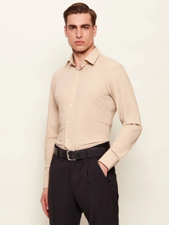 Zdjęcie produktu BOSS BLACK Koszula P-HANK-S-K-261 | Slim Fit beżowy