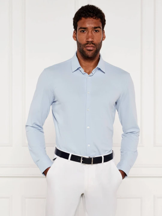 Zdjęcie produktu BOSS BLACK Koszula P-HANK-s-kent-C1-222 | Slim Fit błękitny