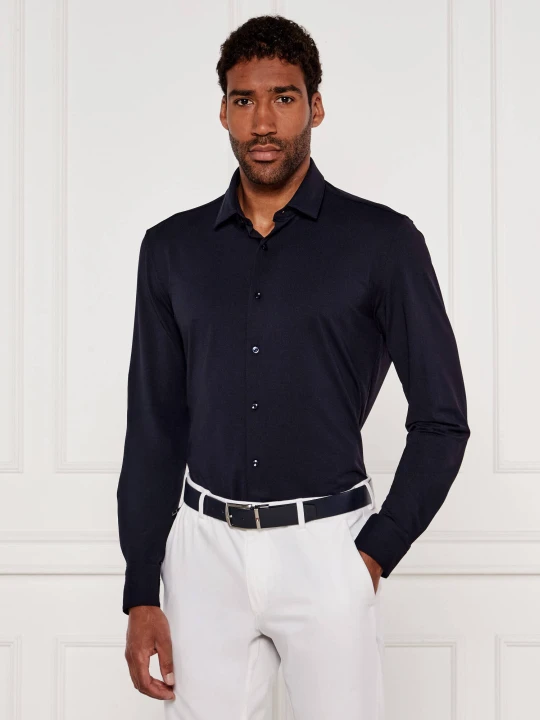 Zdjęcie produktu BOSS BLACK Koszula P-HANK-s-kent-C1-222 | Slim Fit granatowy