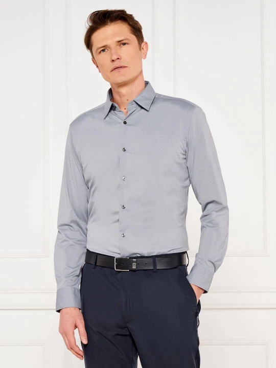 Zdjęcie produktu BOSS BLACK Koszula P-HANK-s-kent-C1-222 | Slim Fit szary