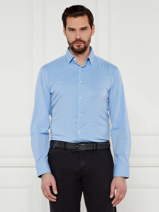 Zdjęcie produktu BOSS BLACK Koszula P-HANK-s-kent-C1-222 | Slim Fit niebieski