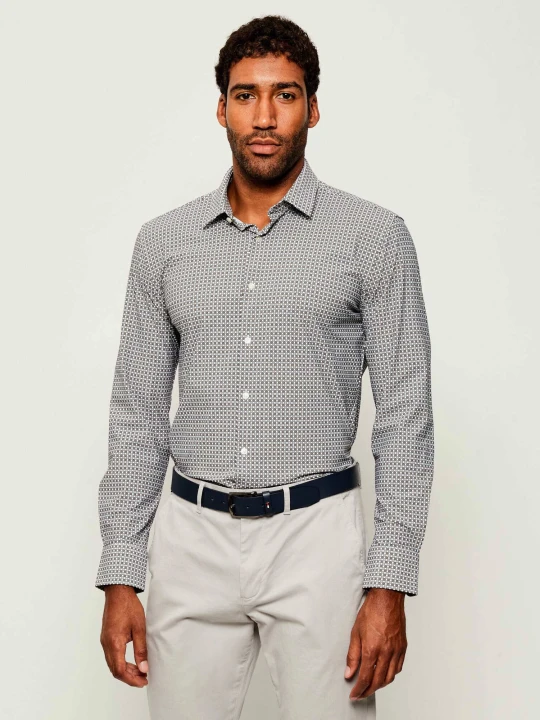 Zdjęcie produktu BOSS BLACK Koszula P-HANK-s-kent-C1 | Slim Fit szary