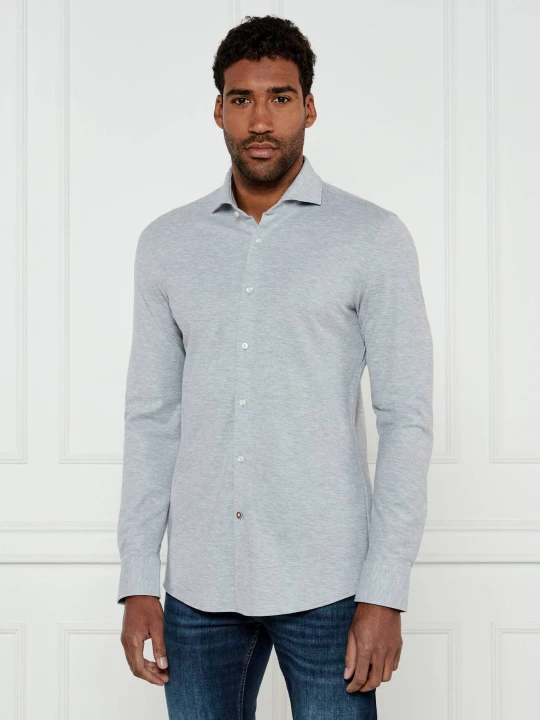Zdjęcie produktu BOSS BLACK Koszula P-Hank-spread-243 | Slim Fit | stretch szary