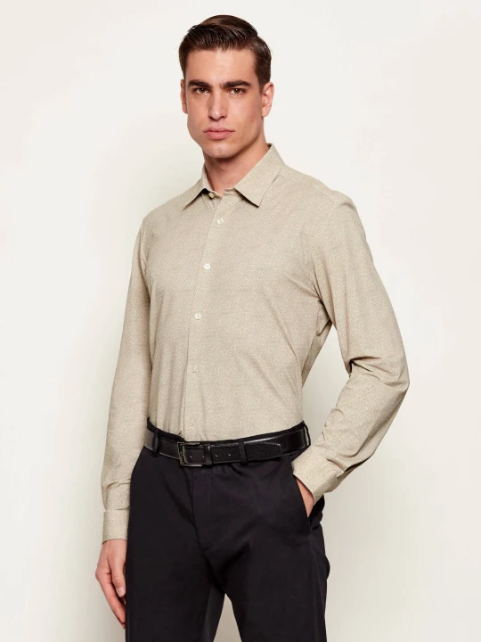 Zdjęcie produktu BOSS BLACK Koszula P-ROAN-K-F-261 | Slim Fit beżowy