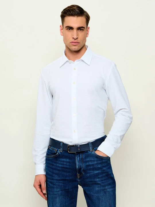 Zdjęcie produktu BOSS BLACK Koszula P-ROAN-K-F-261 | Slim Fit | stretch biały
