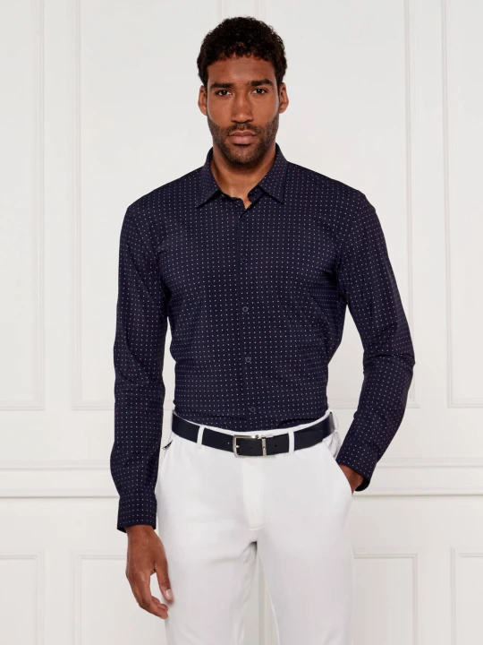 Zdjęcie produktu BOSS BLACK Koszula P-ROAN-kent-C1-233 | Slim Fit granatowy