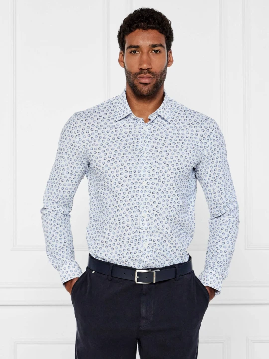 Zdjęcie produktu BOSS BLACK Koszula P-ROAN-kent-C1-233 | Slim Fit niebieski