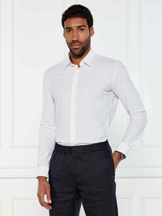 Zdjęcie produktu BOSS BLACK Koszula P-ROAN-kent-C1-233 | Slim Fit biały