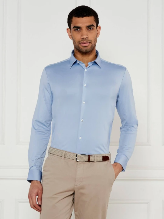 Zdjęcie produktu BOSS BLACK Koszula P-ROAN-kent-C1-233 | Slim Fit błękitny