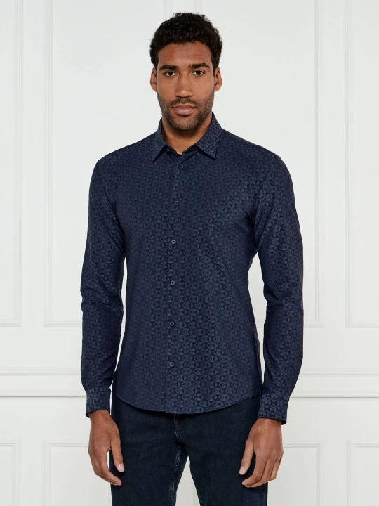 Zdjęcie produktu BOSS BLACK Koszula P-ROAN-kent-C1-233 | Slim Fit granatowy