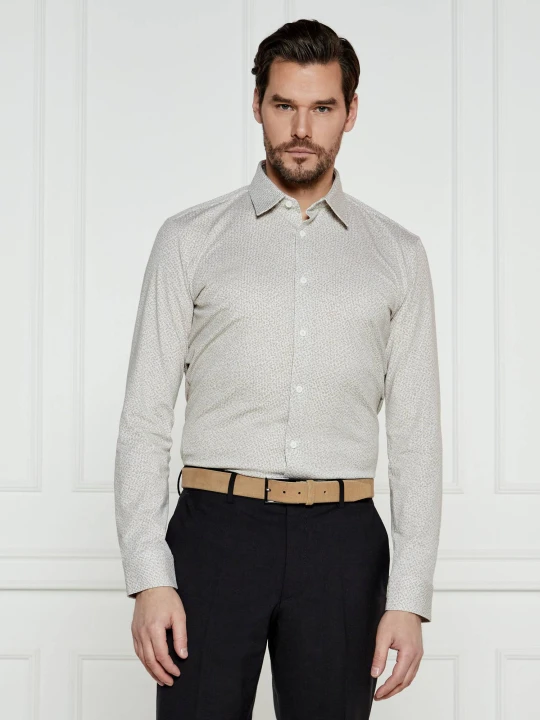 Zdjęcie produktu BOSS BLACK Koszula P-ROAN-kent-C1-233 | Slim Fit beżowy