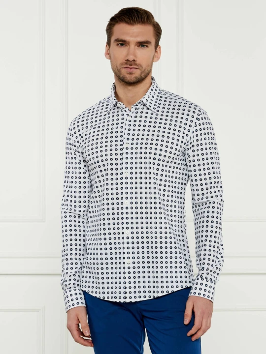 Zdjęcie produktu BOSS BLACK Koszula P-ROAN-kent-C1-233 | Slim Fit biały
