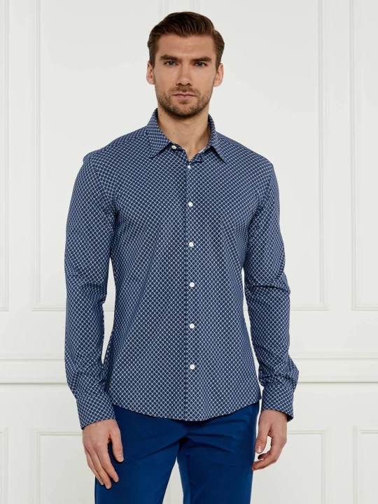 Zdjęcie produktu BOSS BLACK Koszula P-ROAN-kent-C1-233 | Slim Fit granatowy