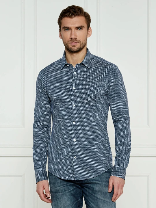 Zdjęcie produktu BOSS BLACK Koszula p-roan-kent-c1 | Slim Fit granatowy