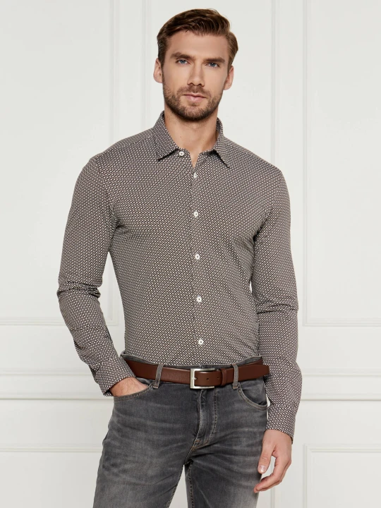 Zdjęcie produktu BOSS BLACK Koszula p-roan-kent-c1 | Slim Fit brązowy